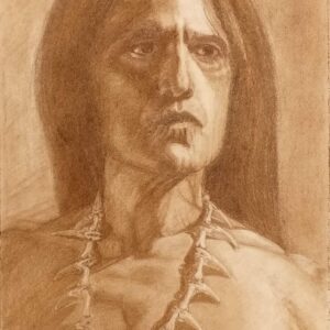 Desenho em Pastel - Retrato Índio