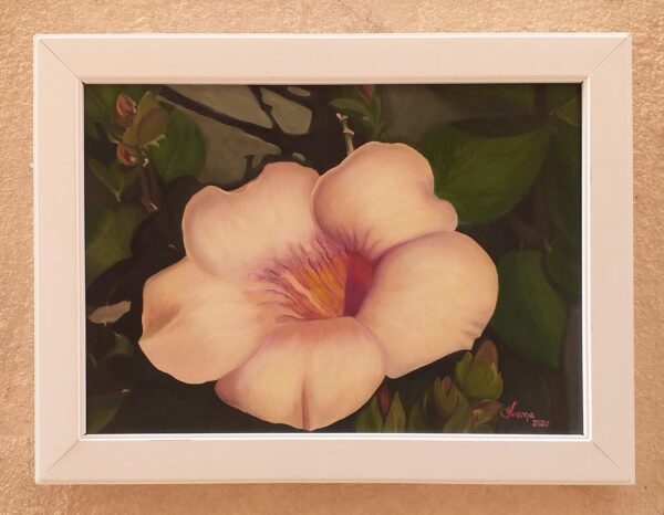 Quadro de Florais - Allamanda - com moldura