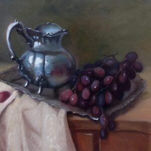 Quadro de Natureza Morta - Jarra com uvas