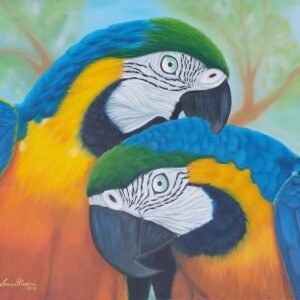 Quadro de Animais - Araras Canindé